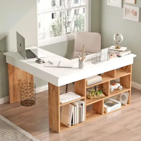 Masă de birou Trendy CT5-AW Lemn/ White photo 3
