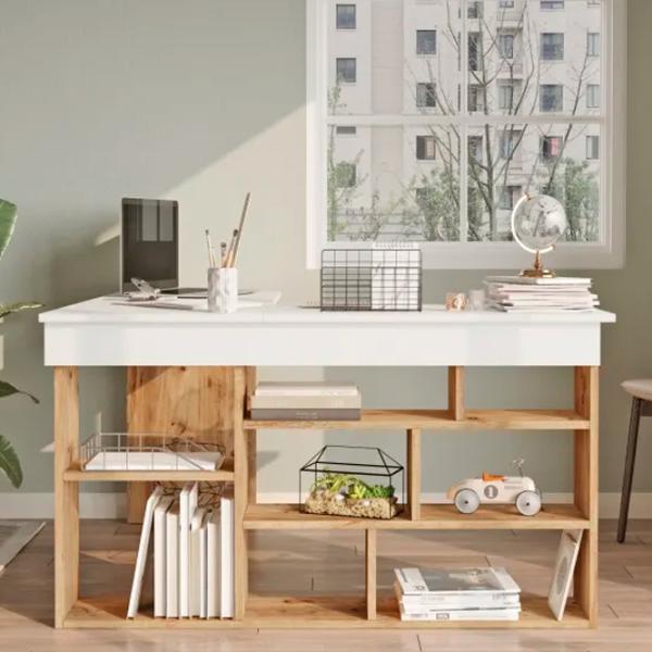 Masă de birou Trendy CT5-AW Lemn/ White photo 4