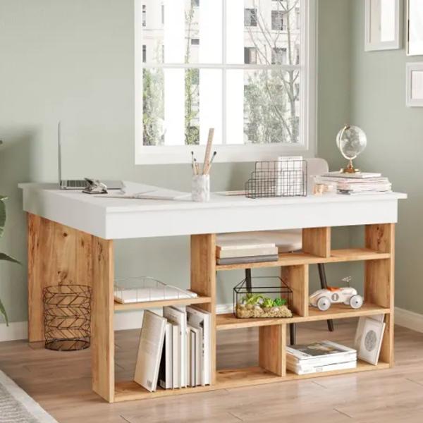 Masă de birou Trendy CT5-AW Lemn/ White photo 6