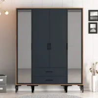 Гардероб Trendy Kumsal RTR 160 x 47.5см x 201.4 / ДСП меламин / Oреховый photo 3