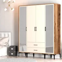 Гардероб Trendy Kumsal RTR 160 x 47.5см x 201.4 / ДСП меламин / Oреховый photo 5