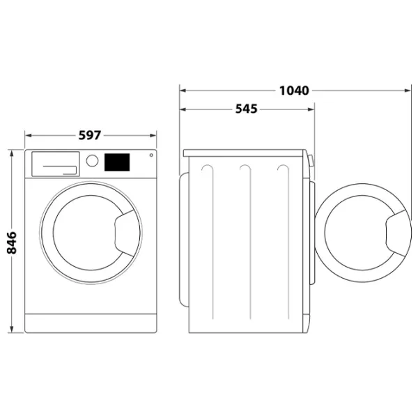 Mașină de uscat rufe Whirlpool WPS D8 WBS EE 8 kg/ White photo 4