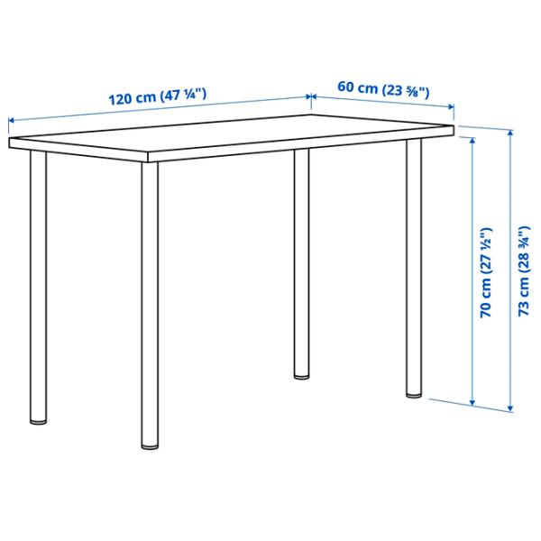 Офисный стол Ikea Lagkapten/Adils ДСП/ Разноцветный photo 4