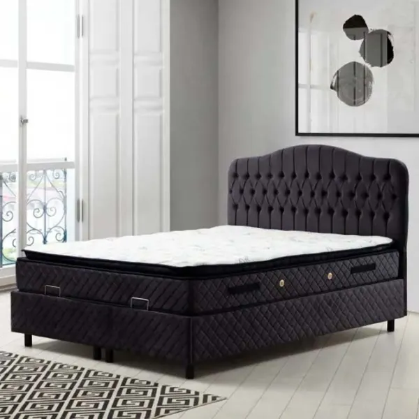 Кровать Trendy Set Vassi v3 140 x 200 см / ДСП / Antracit photo 2
