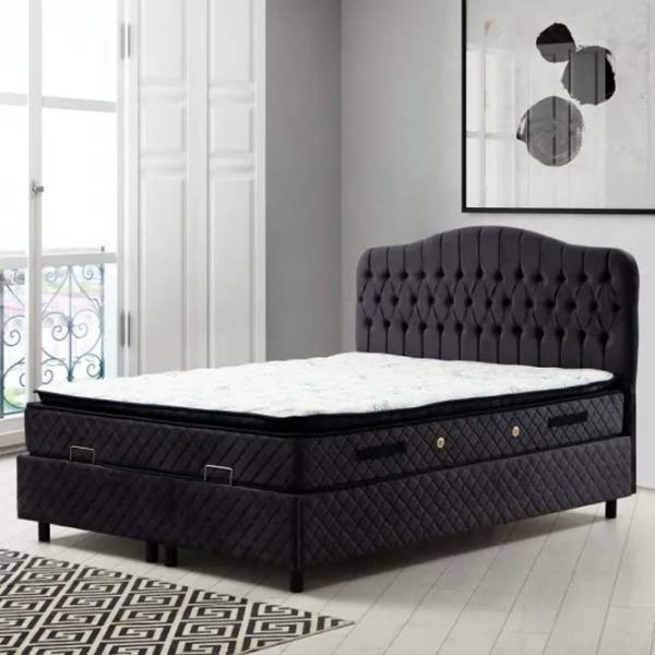 Кровать Trendy Set Vassi v3 140 x 200 см / ДСП / Antracit photo 2