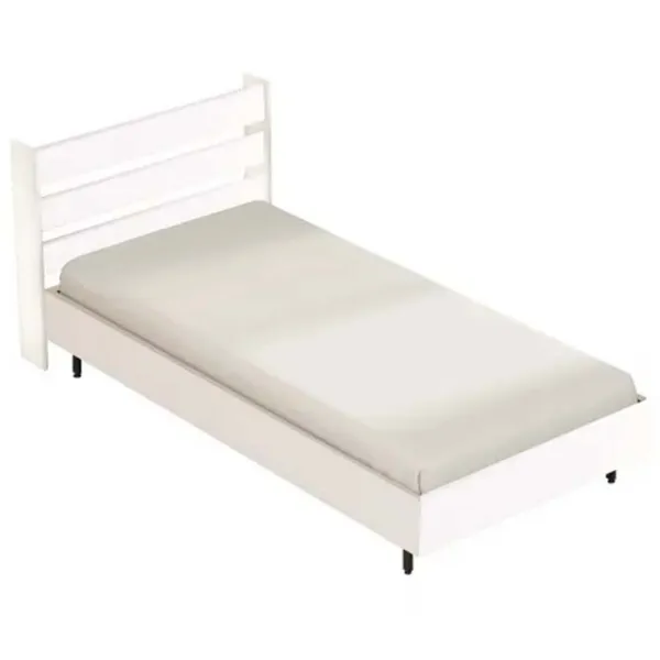 Кровать Trendy ON13-W 100 x 200 см / ДСП / Белый photo 1