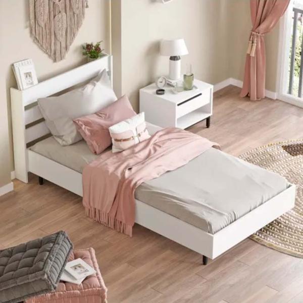 Кровать Trendy ON13-W 100 x 200 см / ДСП / Белый photo 2