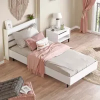 Кровать Trendy ON13-W 100 x 200 см / ДСП / Белый photo 2
