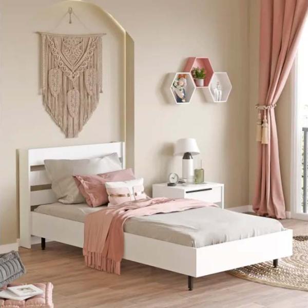 Кровать Trendy ON13-W 100 x 200 см / ДСП / Белый photo 4