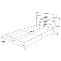 Кровать Trendy ON13-W 100 x 200 см / ДСП / Дуб photo 2