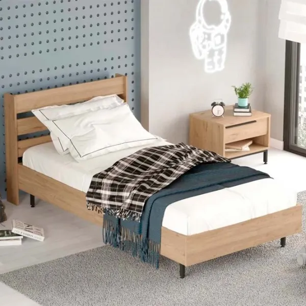 Кровать Trendy ON13-W 100 x 200 см / ДСП / Дуб photo 3