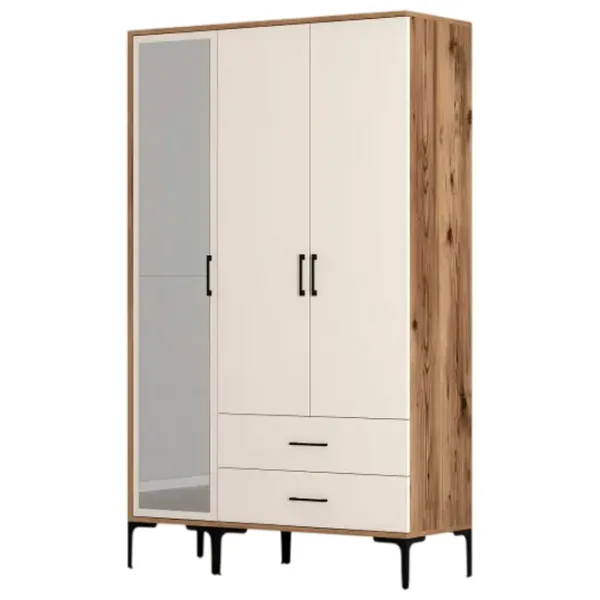Dulap pentru haine Trendy Kumsal RT 120 x 47.5 x 201.4 / PAL melaminat / Walnut photo 1