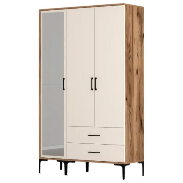 Dulap pentru haine Trendy Kumsal RT 120 x 47.5 x 201.4 / PAL melaminat / Walnut photo 1