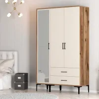 Dulap pentru haine Trendy Kumsal RT 120 x 47.5 x 201.4 / PAL melaminat / Walnut photo 7