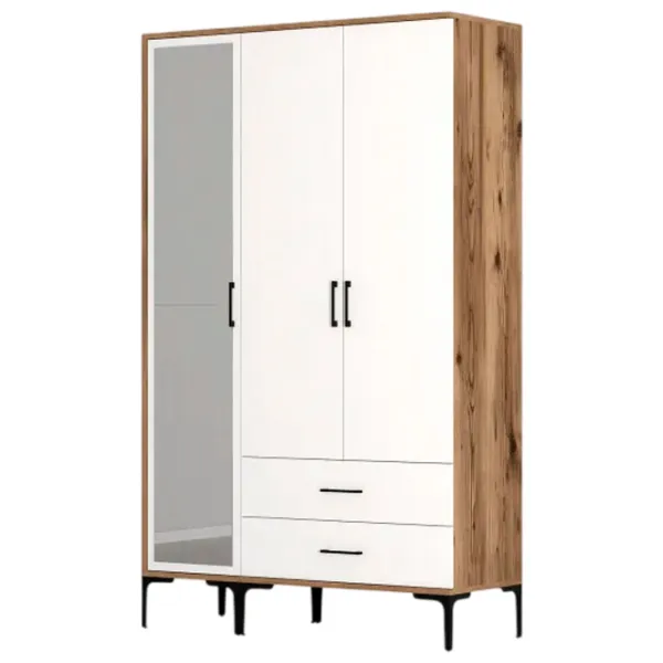 Dulap pentru haine Trendy Kumsal RT 120 x 47.5 x 201.4 / PAL melaminat / Walnut photo 1