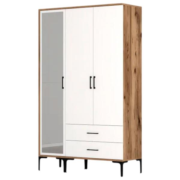 Dulap pentru haine Trendy Kumsal RT 120 x 47.5 x 201.4 / PAL melaminat / Walnut photo 1