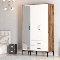 Dulap pentru haine Trendy Kumsal RT 120 x 47.5 x 201.4 / PAL melaminat / Walnut photo 7