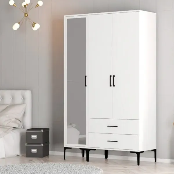 Гардероб Trendy Kumsal RT 120 x 47.5см x 201.4 / ДСП меламин / White photo 7