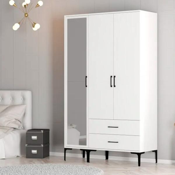 Гардероб Trendy Kumsal RT 120 x 47.5см x 201.4 / ДСП меламин / White photo 7