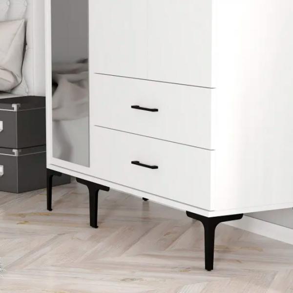 Гардероб Trendy Kumsal RT 120 x 47.5см x 201.4 / ДСП меламин / White photo 8