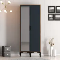 Гардероб Trendy Kumsal RS 80 x 47.5см x 201.4 / ДСП меламин / Oреховый photo 3
