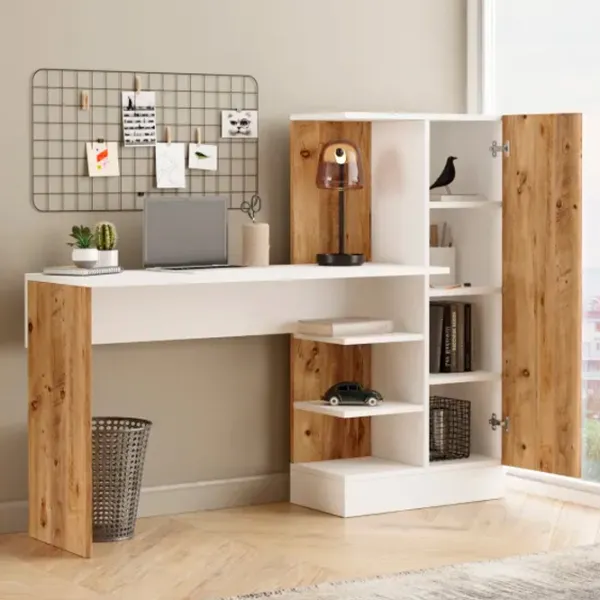 Masă de birou Trendy CT2 PAL/ White photo 5