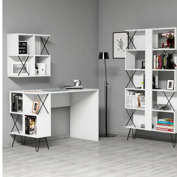 Masă de birou Trendy Extra 2 PAL/ White photo 2