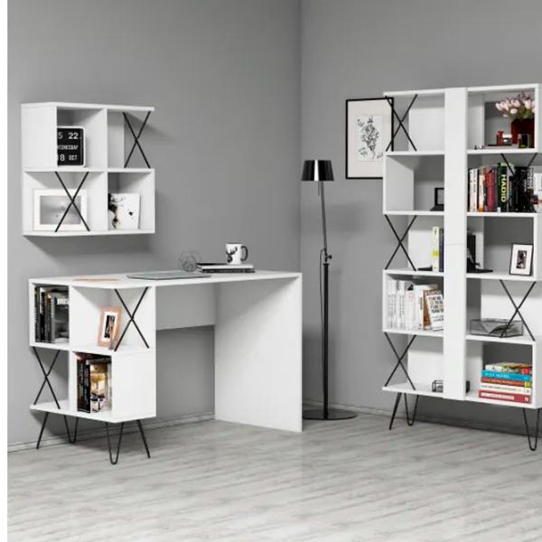 Masă de birou Trendy Extra 2 PAL/ White photo 2