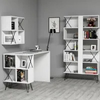 Masă de birou Trendy Extra 2 PAL/ White photo 3