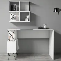 Masă de birou Trendy Extra 2 PAL/ White photo 5
