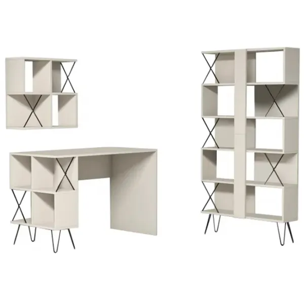 Masă de birou Trendy Extra 2 PAL/ Cream photo 1