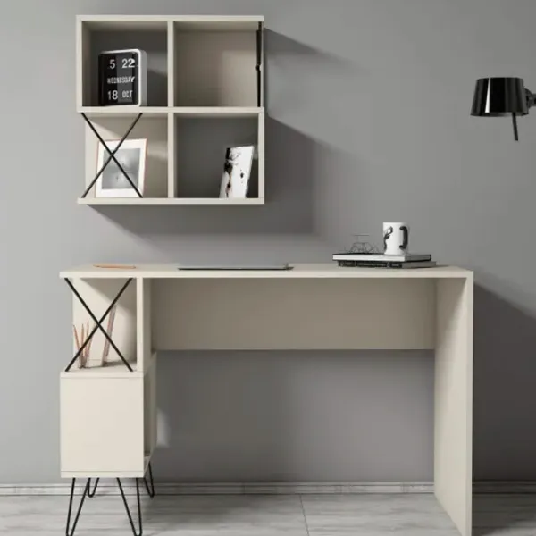 Masă de birou Trendy Extra 2 PAL/ Cream photo 5