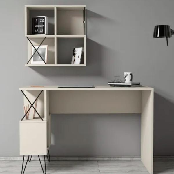 Masă de birou Trendy Extra 2 PAL/ Cream photo 5