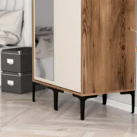 Dulap pentru haine Trendy Kumsal RS 80 x 47.5 x 201.4 / PAL melaminat / Walnut photo 6