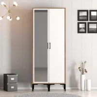 Гардероб Trendy Kumsal RS 80 x 47.5см x 201.4 / ДСП меламин / Oреховый photo 3