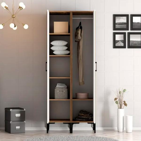 Гардероб Trendy Kumsal RS 80 x 47.5см x 201.4 / ДСП меламин / Oреховый photo 5