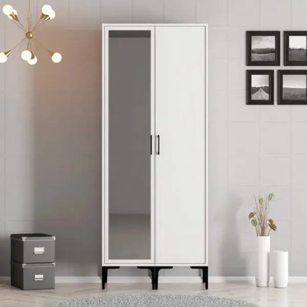 Гардероб Trendy Kumsal RS 80 x 47.5см x 201.4 / ДСП меламин / White photo 5