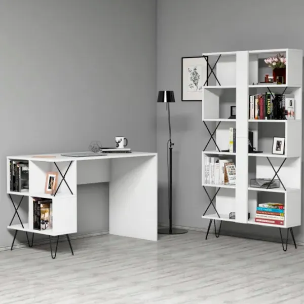 Masă de birou Trendy Extra PAL/ White photo 2