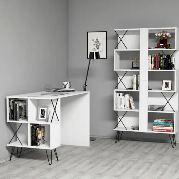 Masă de birou Trendy Extra PAL/ White photo 3