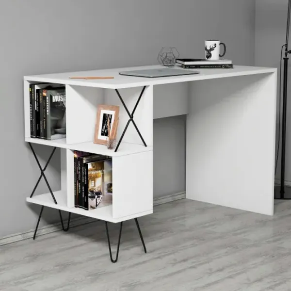 Masă de birou Trendy Extra PAL/ White photo 4