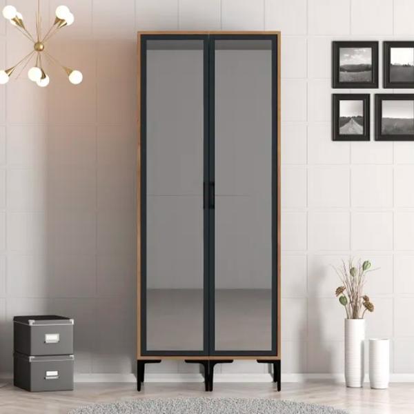 Гардероб Trendy Kumsal RR 80 x 47.5см x 201.4 / ДСП меламин / Oреховый photo 3