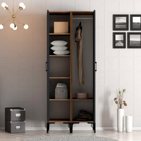 Гардероб Trendy Kumsal RR 80 x 47.5см x 201.4 / ДСП меламин / Oреховый photo 4
