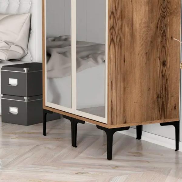 Dulap pentru haine Trendy Kumsal RR 80 x 47.5 x 201.4 / PAL melaminat / Walnut photo 6