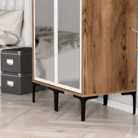 Dulap pentru haine Trendy Kumsal RR 80 x 47.5 x 201.4 / PAL melaminat / Walnut photo 6