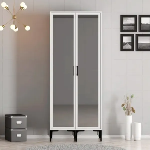 Гардероб Trendy Kumsal RR 80 x 47.5см x 201.4 / ДСП меламин / White photo 3