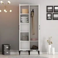 Гардероб Trendy Kumsal RR 80 x 47.5см x 201.4 / ДСП меламин / White photo 4