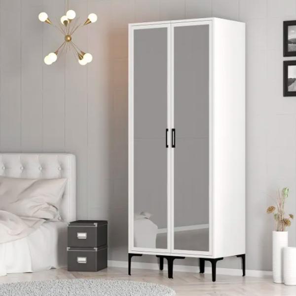 Гардероб Trendy Kumsal RR 80 x 47.5см x 201.4 / ДСП меламин / White photo 5