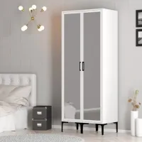 Гардероб Trendy Kumsal RR 80 x 47.5см x 201.4 / ДСП меламин / White photo 5