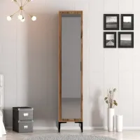 Dulap pentru haine Trendy Kumsal R 40 x 47.5 x 201.4 / PAL melaminat / Walnut photo 2