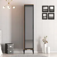 Dulap pentru haine Trendy Kumsal R 40 x 47.5 x 201.4 / PAL melaminat / Walnut photo 2